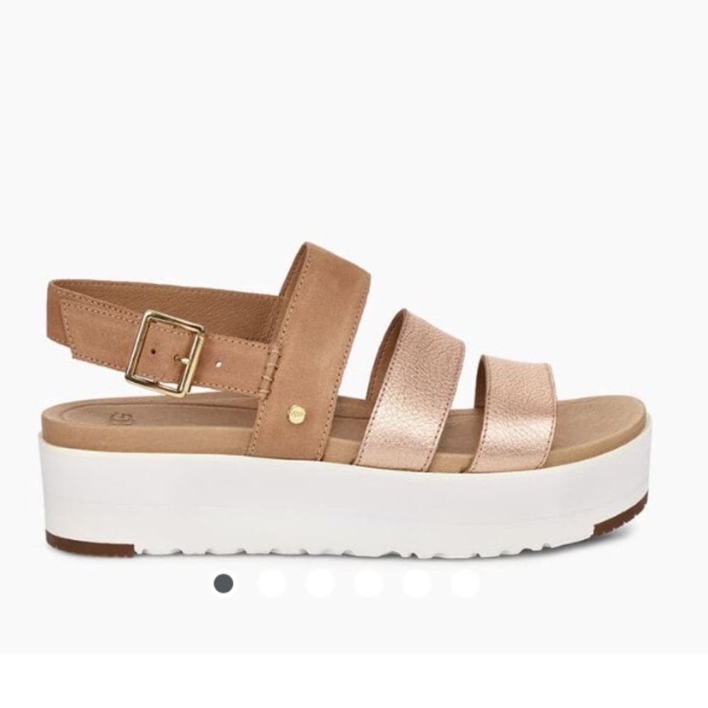 🌹NWT UGG👡BRAELYNN METALLIC 🌹ROSE GOLD